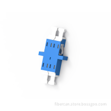 LC Duplex Fiber Optic Adaptor With Flange Without Shutter